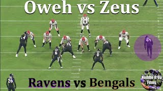 Ravens Odafe Oweh vs Orlando Brown Jr and the Bengals [upl. by Fidelio]