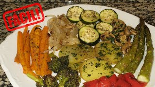 VERDURAS AL HORNO  receta FÁCIL [upl. by Mitman]