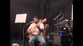 Anthony Wellington fast Slap Bass Combination with Harmonics at Bass Player Live [upl. by Nylarahs352]