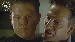 Intense Stairwell Fight Scene  The Bourne Identity [upl. by Shanney]