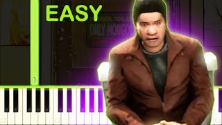 MONGOL TOILET MEME SONG  EASY Piano Tutorial [upl. by Kcirad]