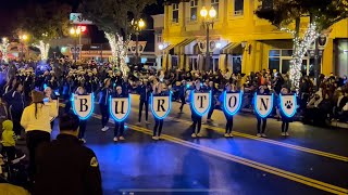 Burton Bulldog Marching Band Porterville Christmas Parade 2023 [upl. by Georgetta]