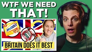 American Reacts to 9 British Things The Rest Of The World Really Needs [upl. by Darrow725]