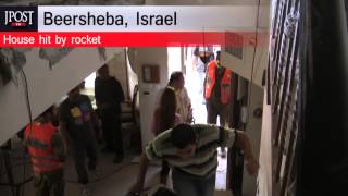 Beersheba house hit by rocket Tuesday [upl. by Durkee]