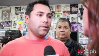 Manny Pacquiao  Oscar De La Hoya Visits the Wildcard and Manny Pacquiao [upl. by Kolnos]