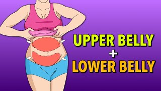 30Minute Belly Fat Burn – Lower Belly and Upper Belly Workout [upl. by Aronal]