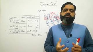 Cardiac cycle UrduHindi medium  Prof Masood fuzail  How Lubb Dubb sound is produced  Pulse [upl. by Lessard111]