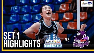 CHOCO MUCHO vs GALERIES TOWER  SET 1 HIGHLIGHTS  202425 PVL ALLFILIPINO CONFERENCE  Nov 14 [upl. by Ringsmuth439]