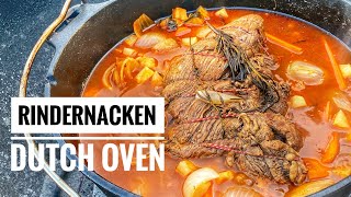 Rindernacken Schmorbraten  Dutch Oven  Grillcoach Gerrit [upl. by Pfeifer]