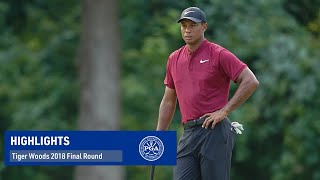 Every Shot from Tiger Woods BestEver 4th Round in a Major  PGA Championship 2018 [upl. by Eelloh266]