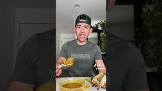 Men David nướng ổ bánh mì để ăn món Cary nè mọi người funny food haihuoc mukbang [upl. by Anilrac143]