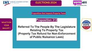 2024 Whats on Your ballot Proposition 312 [upl. by Hanikas]