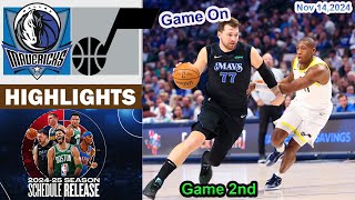 Dallas Mavericks vs Utah Jazz GAME 2nd QTR HIGHLIGHTS Nov 14 2024  20242025 NBA Season [upl. by Everick]