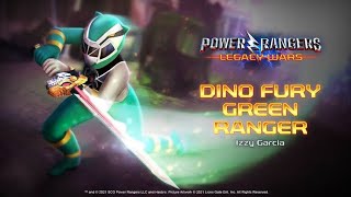 41 IZZY GREEN DINO FURY RANGER RANK GAMEPLAY  POWER RANGER LEGACY WARS [upl. by Marie21]