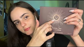 asmr contornando paletas e objetos com unhas grandes [upl. by Assirrem255]