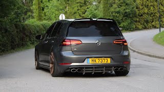 Volkswagen Golf 7 GTIR Compilation  Accelerations Launch Controls Loud sounds [upl. by Reffineg]