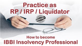 Entry to Insolvency Profession [upl. by Annaert456]