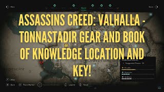 Assassins Creed Valhalla  Tonnastadir Gear and Book of Knowledge Location and Key Barred door [upl. by Nyledaj]