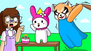 ROBLOX INVADIRAM O ANIVERSÁRIO DA MY MELODY [upl. by Orlene]