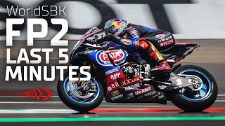 Frenetic LAST 5 MINUTES of WorldSBK FP2 at Mandalika 🇮🇩  IDNWorldSBK [upl. by Buyse]