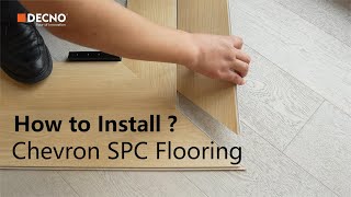 How to Install Chevron SPC Flooring [upl. by Omar310]