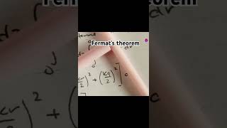 Fermats theorem fermat theorem youtubeshorts facts curiosity youtube [upl. by Onilecram615]