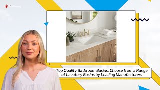 Top Quality Bathroom Basins Choose from a Range of Lavatory Basins by Leading Manufacturers [upl. by Sorcim616]