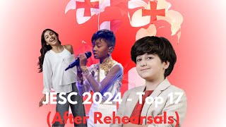 Junior Eurovision 2024  Top 17 AFTER REHEARSALS [upl. by Aynodal]