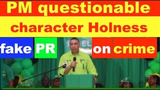 PM Questionable Character Holness fake news PR on Crime [upl. by Vtarj]