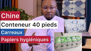 Faire un conteneur 40 pieds des carreaux et papiers hygiéniques en Chine Prix et quantités [upl. by Ottilie]