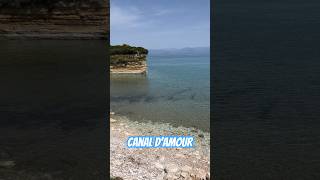 Corfu Sidari Canal dAmour beach travel corfuisland beach [upl. by Aihtak]