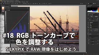 SILKYPIXでRAW現像をはじめよう 18 RGBトーンカーブで色を調整する [upl. by Aisitel]