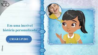 Livro Disney Frozen  Presente Personalizado [upl. by Ailuig]