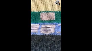 Darning a wool sweater👍Beginners Tutorial [upl. by Annairoc333]