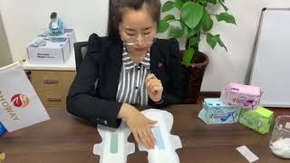 Fohoway Sanitary Napkin Demo Part 2 In English [upl. by Aramak]