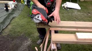 HILTI WSC 265 KE Часть 4 Тест  обзор ручной дисковой пилы с диском BOSCH OptiLine Wood 180x2030x [upl. by Thant]