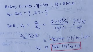 Sedimentation tank design problems  sedimentation tank problems [upl. by Fondea]