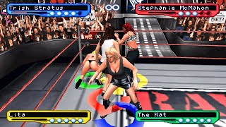 Divas Knockout Battle Royal In Every WWE SmackDown Game 20002011 [upl. by Neehs353]