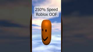 Roblox Oof Sound Effect but It Gradually Gets Faster shorts [upl. by Ahsieker]