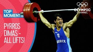 All Pyrros Dimas Olympic Medal Lifts  Top Moments [upl. by Fontes]