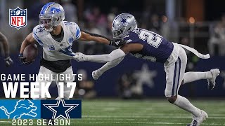 Detroit Lions vs Dallas Cowboys  2023 Week 17 Game Highlights [upl. by Faro]