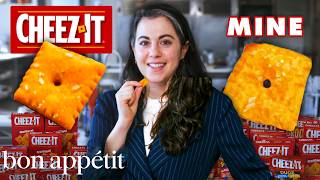 Pastry Chef Attempts to Make Gourmet CheezIts  Gourmet Makes  Bon Appétit [upl. by Drofiar]