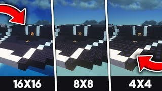 ✅ RESSOURCE PACK 16x16 VS 8x8 VS 4x4 🌟 FPS BOOST RUSH [upl. by Kcirted]