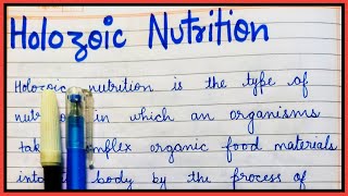 Definition of Holozoic nutrition  What is holozoic nutrition [upl. by Nirat827]