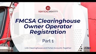 FMCSA Clearinghouse Owner Operator Registration Part 1 [upl. by Pinckney844]