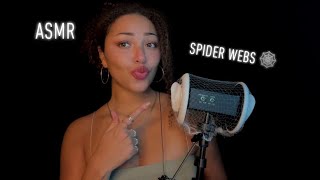 ASMR Spider Webs 🕸️ Deep Ear Attention At 500 Sensitivity [upl. by Glynn735]