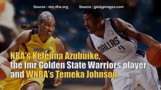 NBA amp WNBA stars Kelenna Azubuike amp Temeka Johnson [upl. by Htebazila]