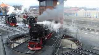 Brockenbahn Impressionen Winterdampf zum Brocken [upl. by Emmery]