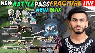 NEW BATTLEPASS  FRACTURE MAP  VALORANT LIVE ROAD TO 5K [upl. by Deevan]