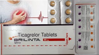 Brilinta 90 mg tablet use in hindi how to use brilinta 90 mg tablet side effects [upl. by Elgar301]